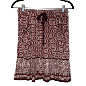 Max Studio Geometric Patterned A-Line Skirt - Size S